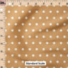 Ruler Scale for Charlotte Polka Dot Texture (Orange) by Cate and Rainn