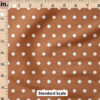 Ruler Scale for Charlotte Polka Dot Texture (Terracotta) by Cate and Rainn