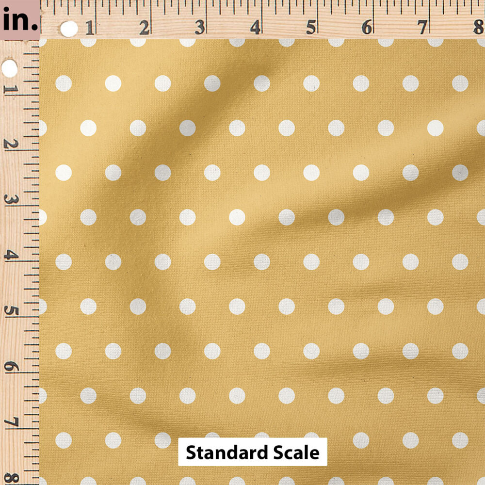 Ruler Scale for Charlotte Polka Dot Texture (Yellow) by Cate and Rainn