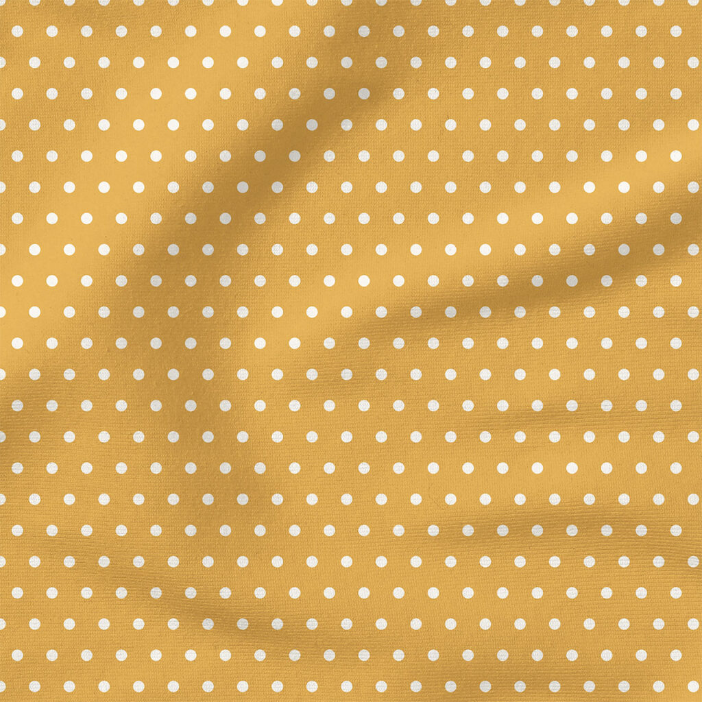 Charlotte Polka Dot Texture (Yellow) | Stripes and Shapes Fabric Design | Cate and Rainn