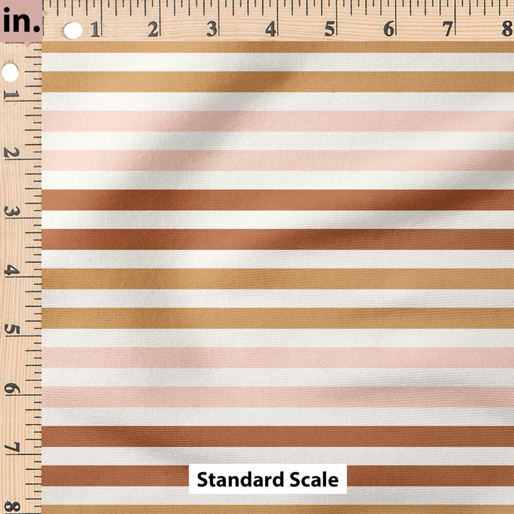 Ruler Scale for Charlotte Stripes (Pink Orange) by Cate and Rainn