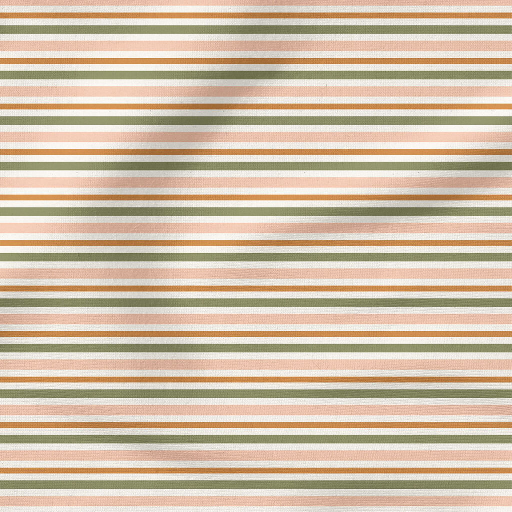 Charlotte Stripes (Tricolor) | Stripes and Shapes Fabric Design | Cate and Rainn