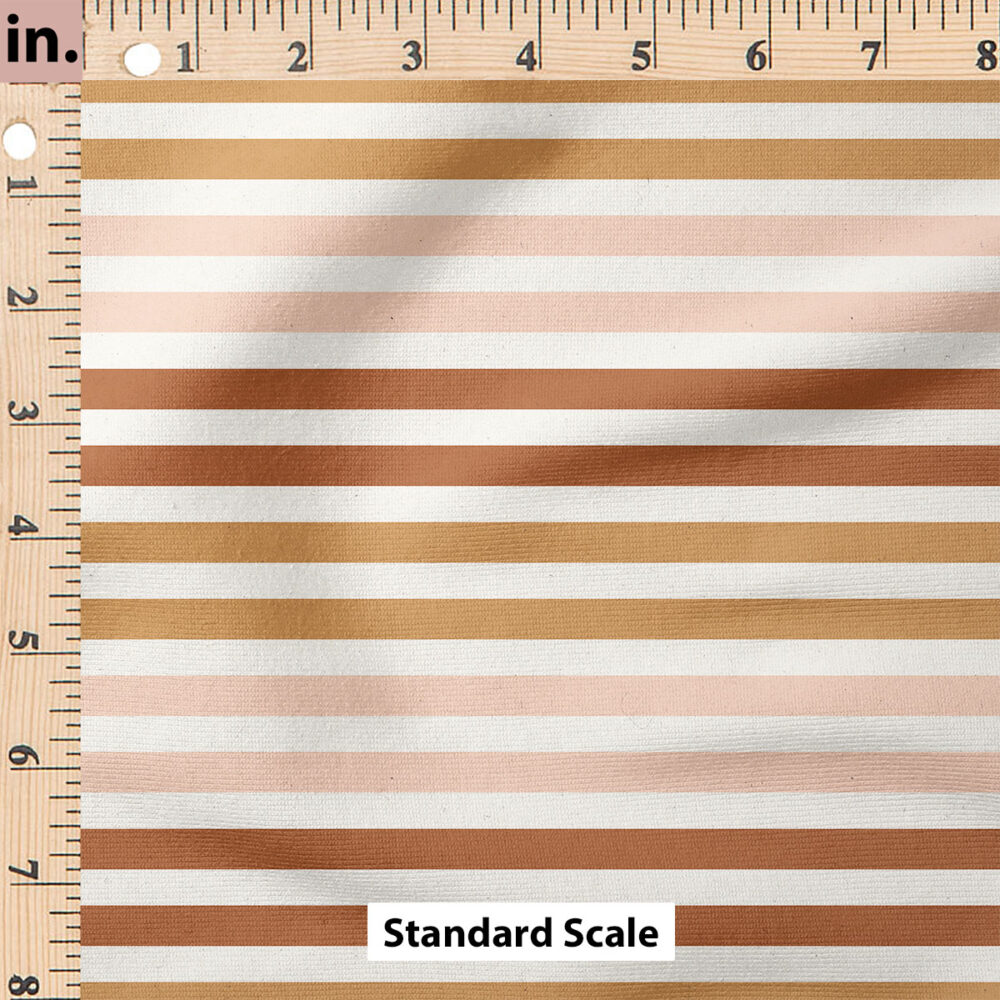 Ruler Scale for Charlotte Stripes Textured (Orange) by Cate and Rainn