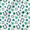 Horseshoe (White) | Holiday Fabric Design | Cate and Rainn