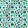 Lucky (Mint Blue) | Holiday Fabric Design | Cate and Rainn