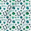 Lucky (White) | Holiday Fabric Design | Cate and Rainn