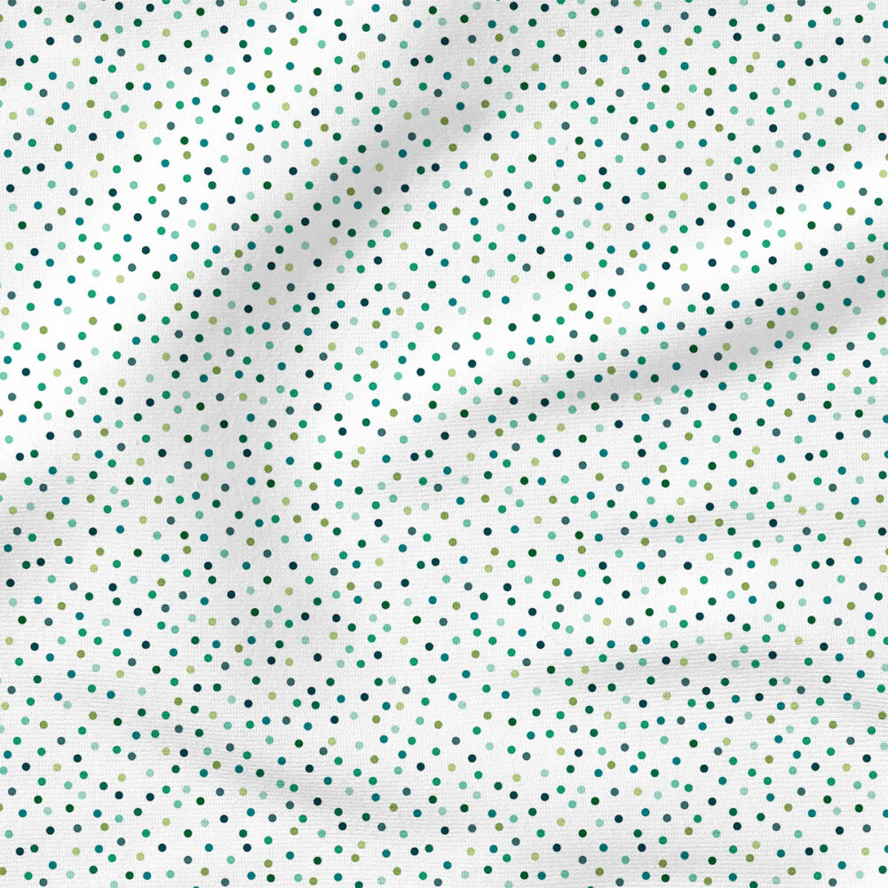 Muti Dots (White) | Holiday Fabric Design | Cate and Rainn