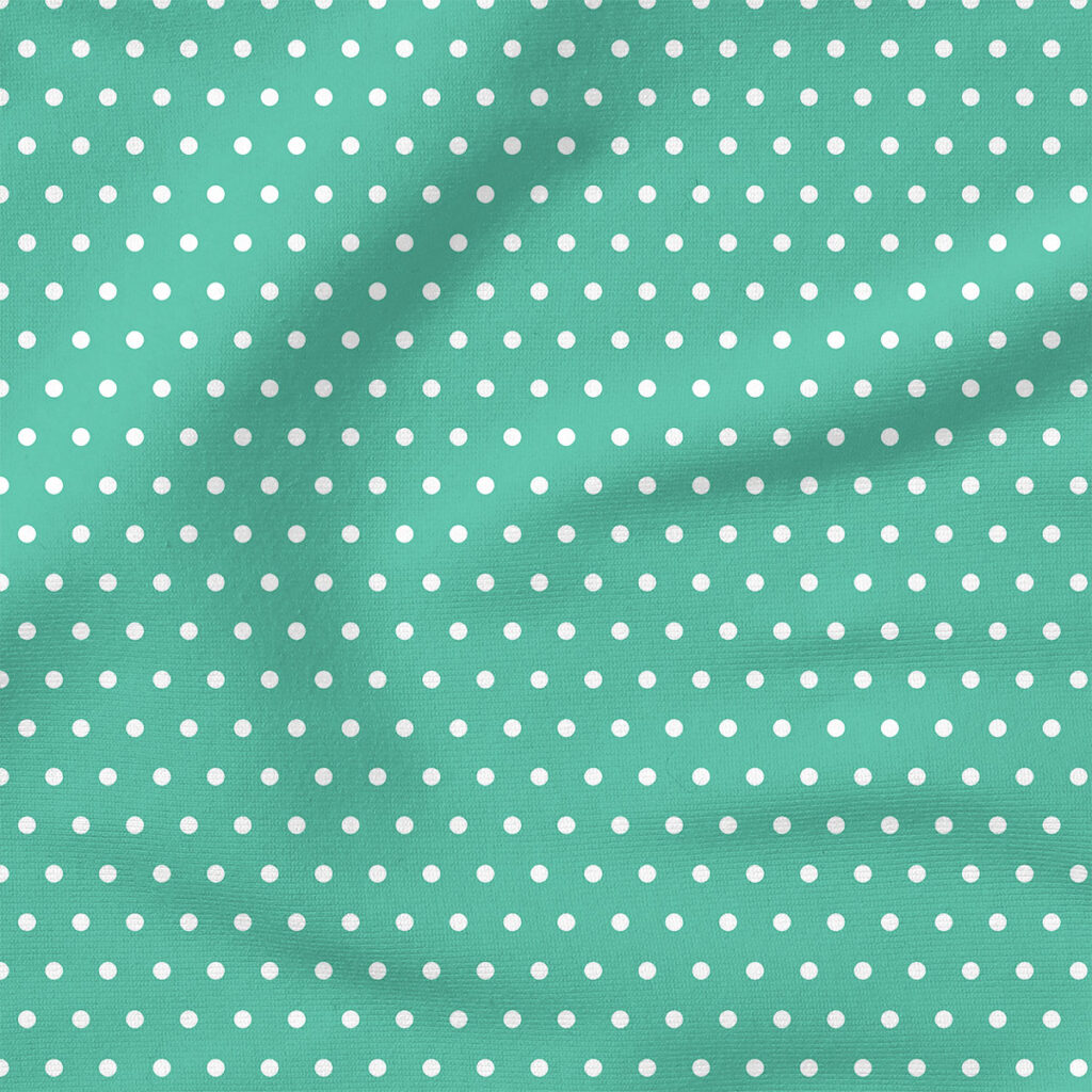 Polka Dot (Seafoam Green) | Holiday Fabric Design | Cate and Rainn