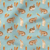 Bunnies and Carrots (Blue) | Holiday