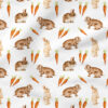 Bunnies and Carrots (White) | Holiday