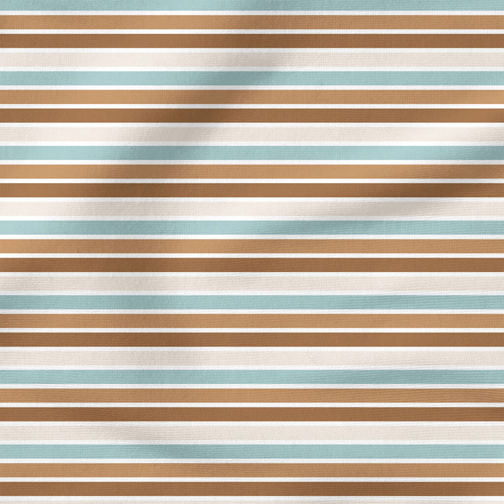 Bunny Burrow Stripes (Brown Blue) | Holiday