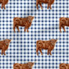 Patriotic Cow Gingham | Holiday