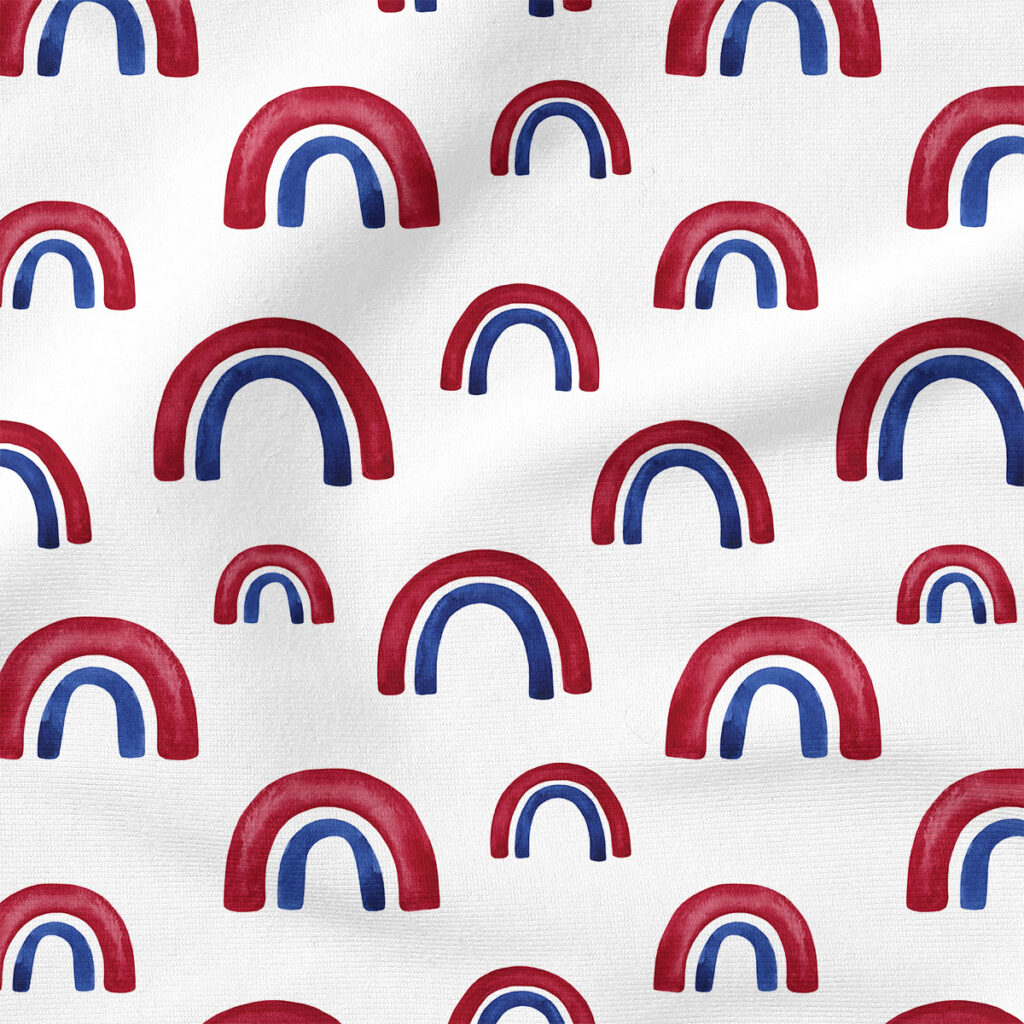 Patriotic Rainbow (Red White Blue) | Holiday