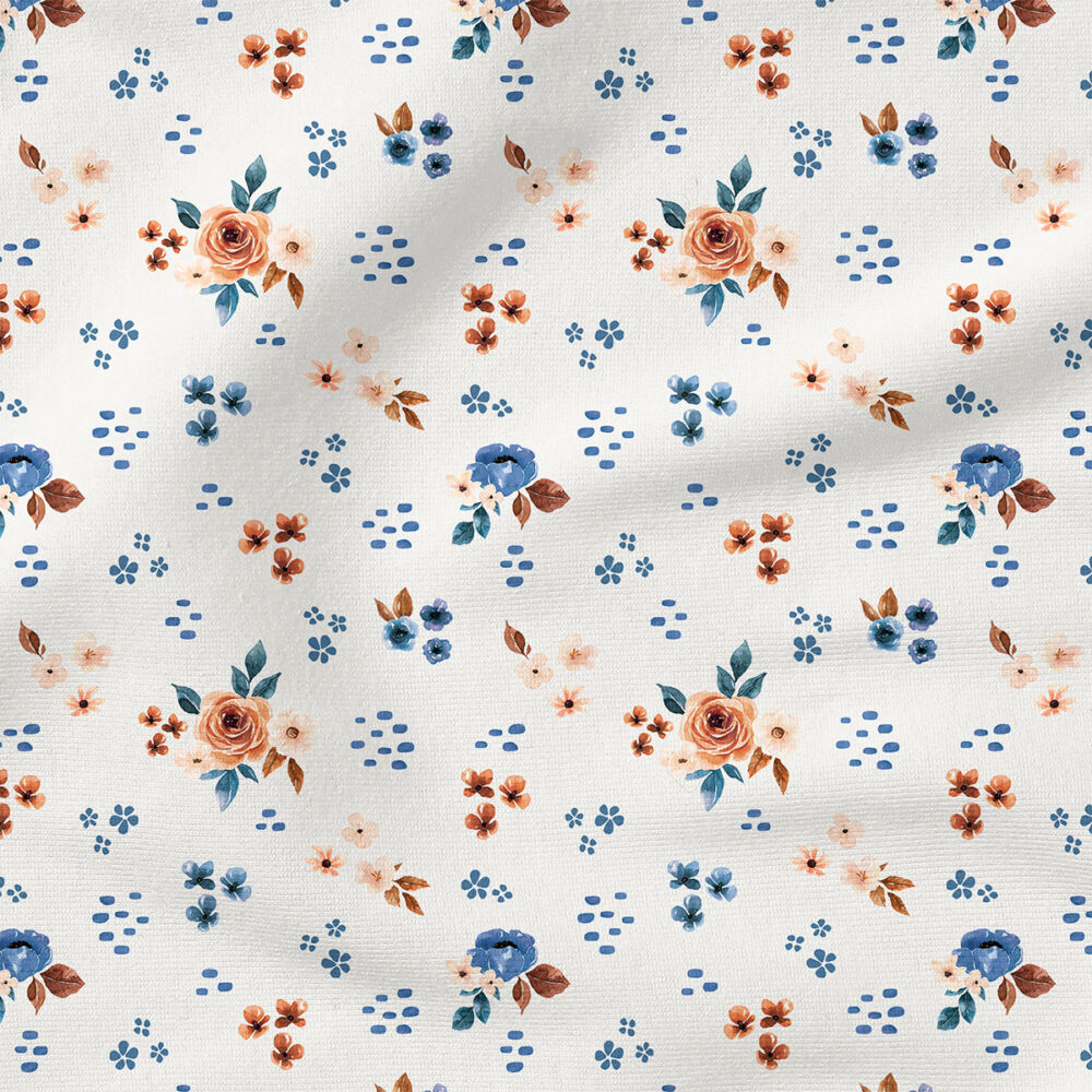 Floral (Cream) | Botanical Fabric Design | Cate and Rainn