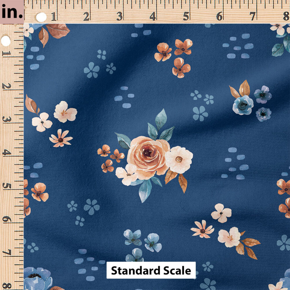 Ruler Scale for Floral (royal blue) by Cate and Rainn