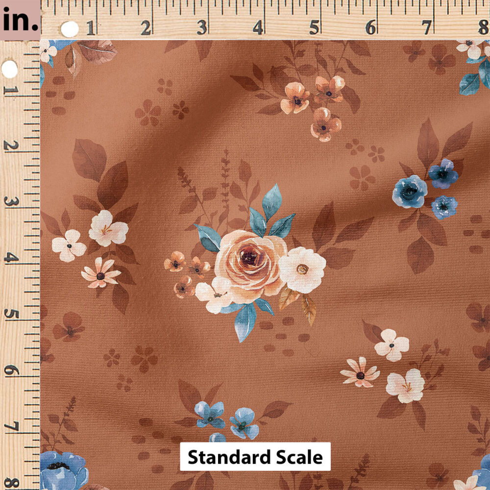 Ruler Scale for Floral (rust) by Cate and Rainn