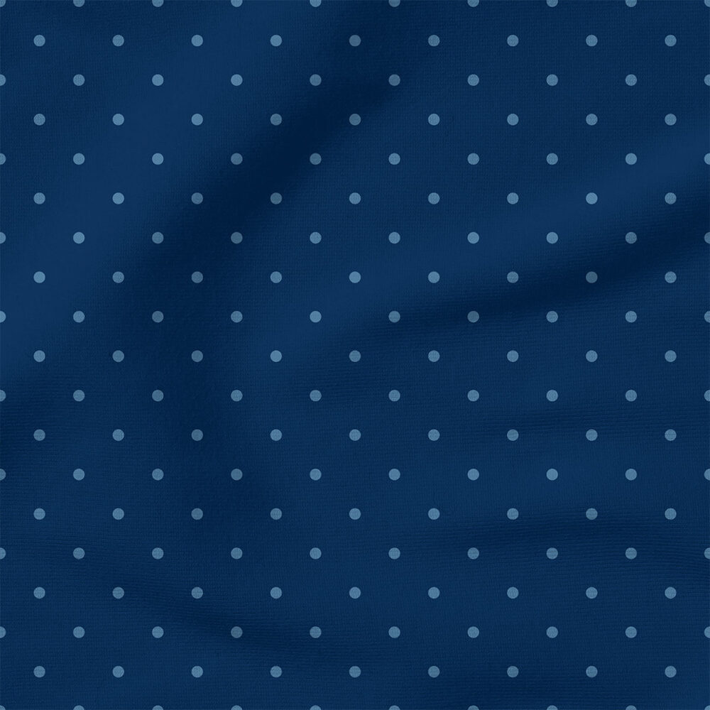 Polka Dot (blue tonal) | Stripes and Shapes Fabric Design | Cate and Rainn