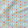 Butterfly Rows (Blue) | Insects Fabric Design | Cate and Rainn