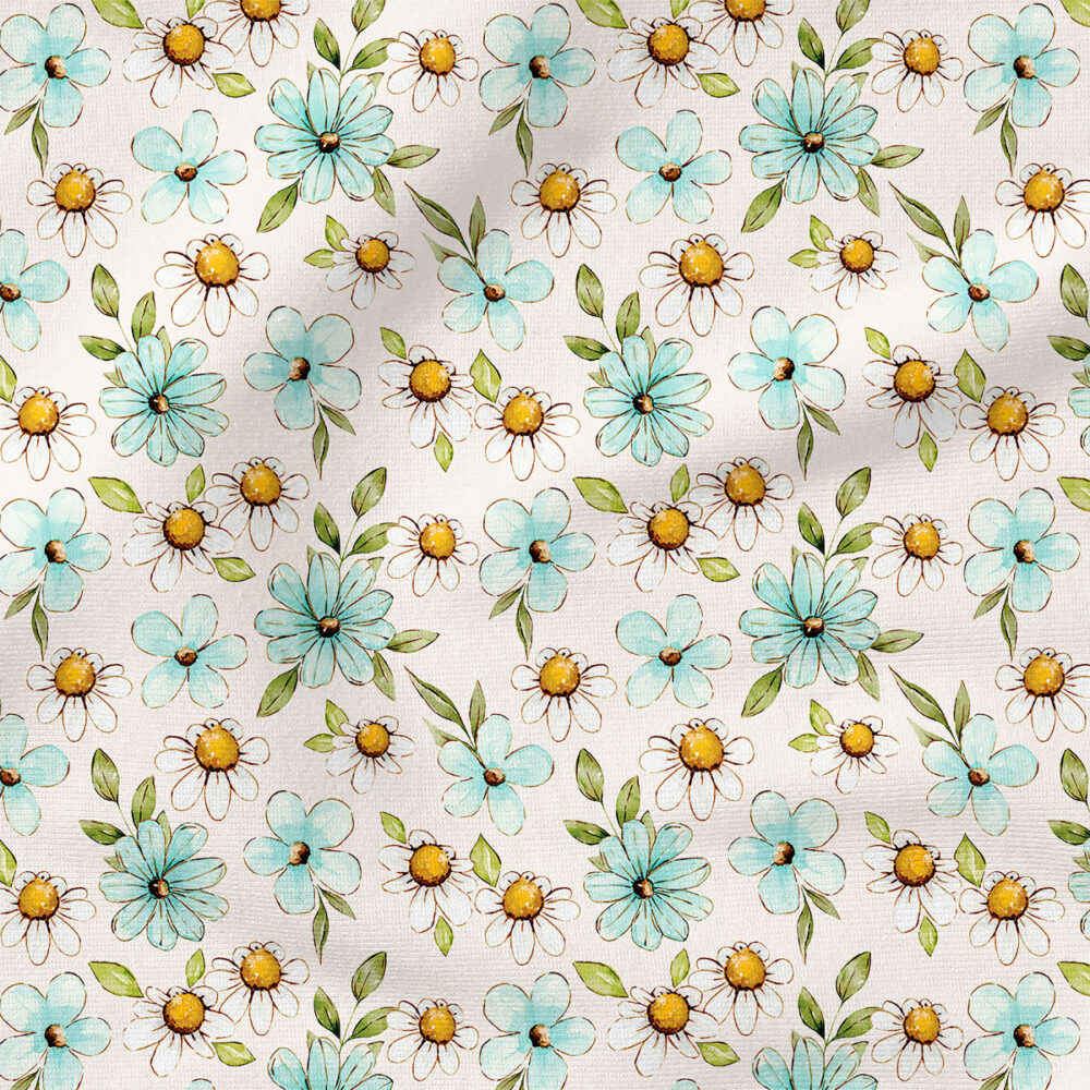 Daisy (Cream) | Botanical Fabric Design | Cate and Rainn