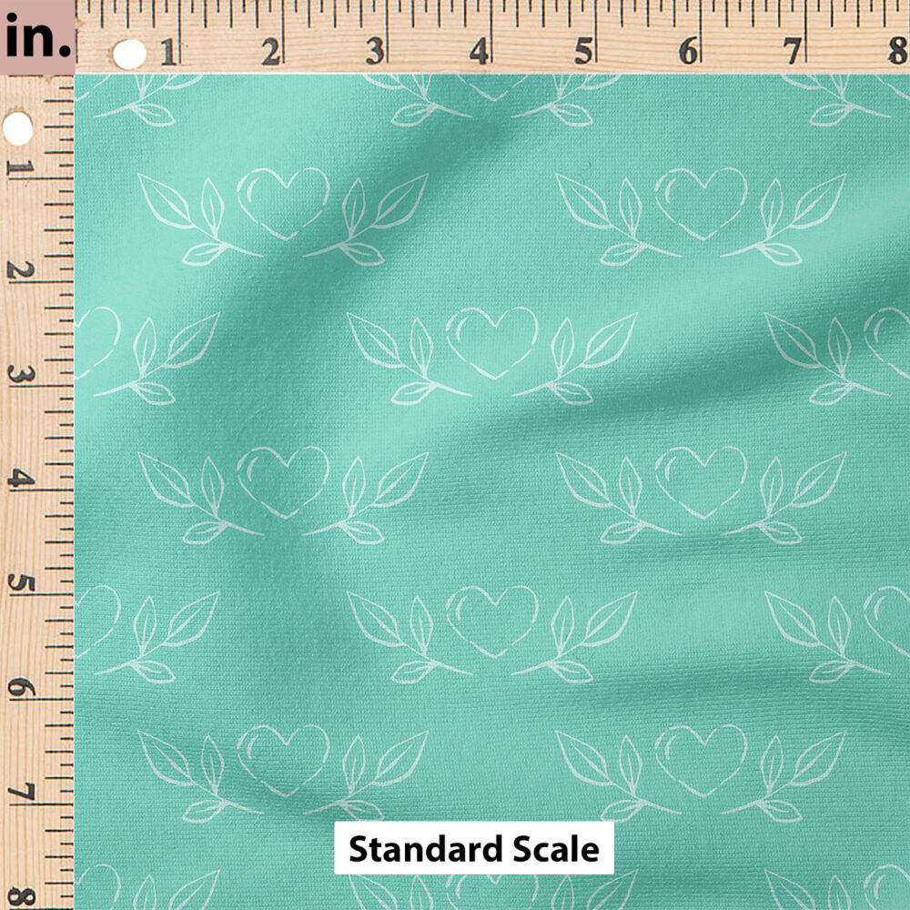 Ruler Scale for Heart Sketches (Teal) by Cate and Rainn