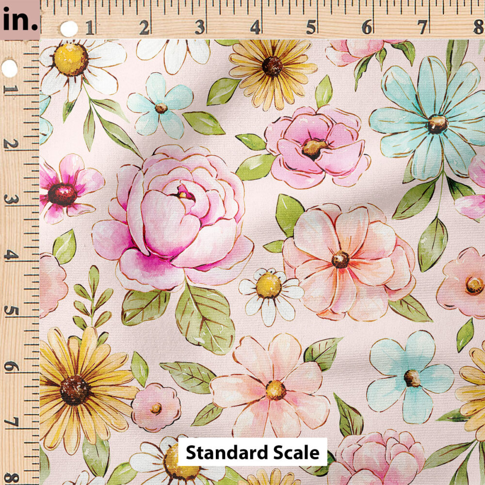 Ruler Scale for Penelope Flowers (Pink) by Cate and Rainn