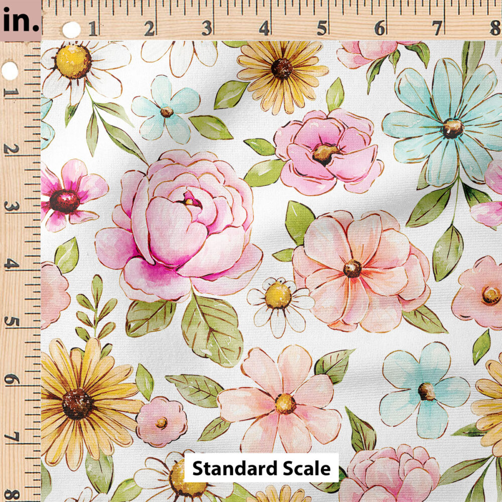 Ruler Scale for Penelope Flowers (White) by Cate and Rainn