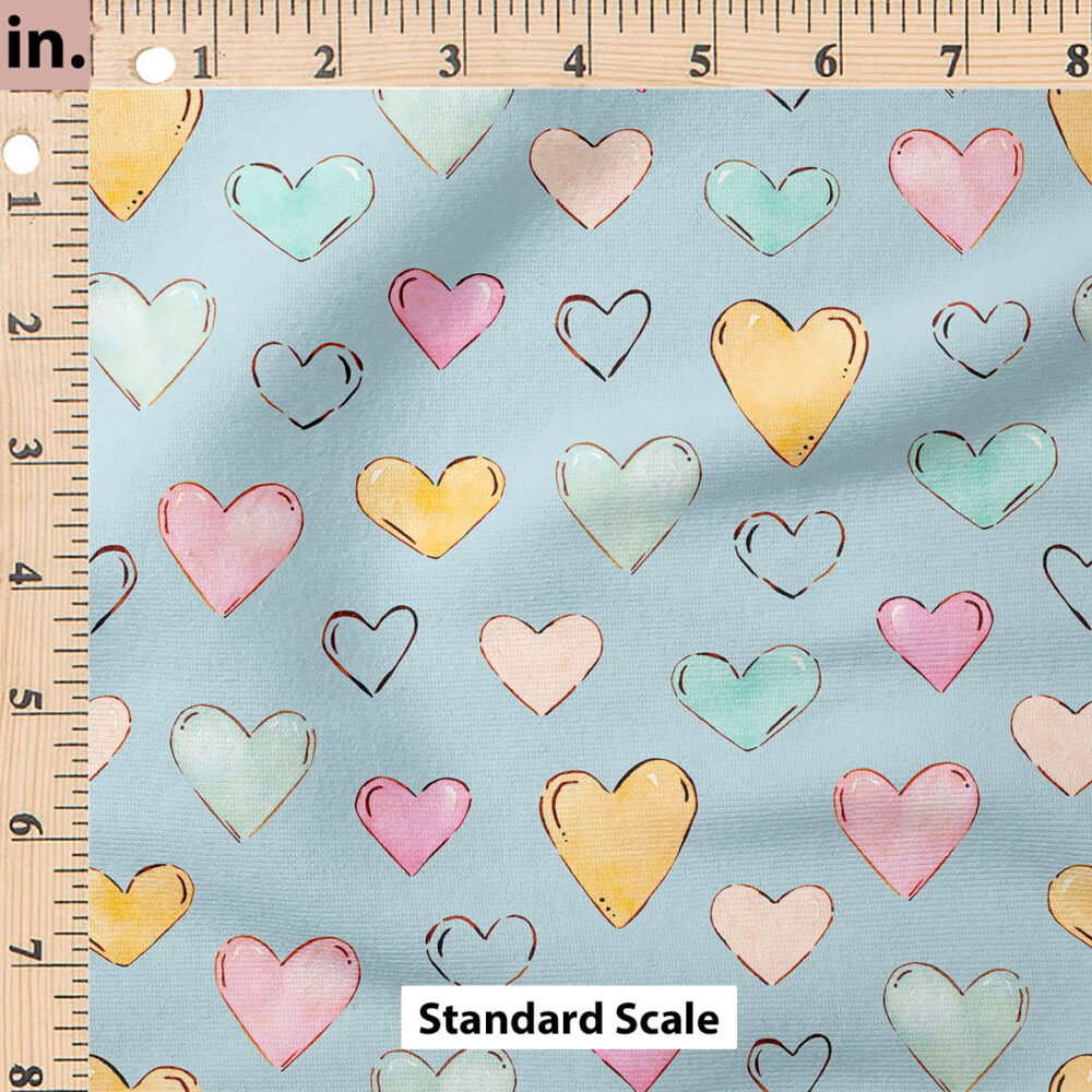 Ruler Scale for Penelope Hearts (Blue) by Cate and Rainn