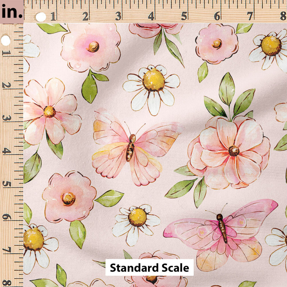 Ruler Scale for Pink Floral (Pink) by Cate and Rainn