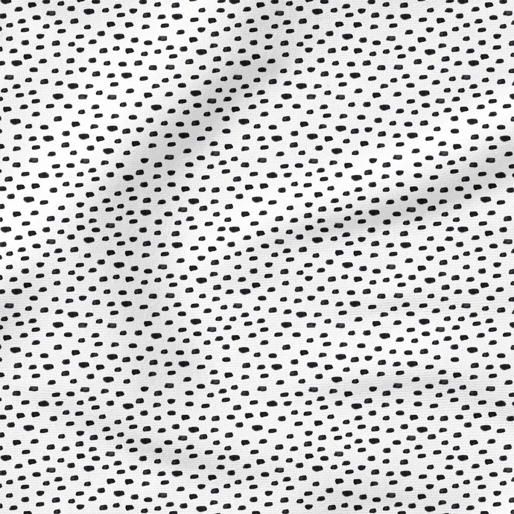 Dashes (Black) | Seasonal Fabric Design | Cate and Rainn