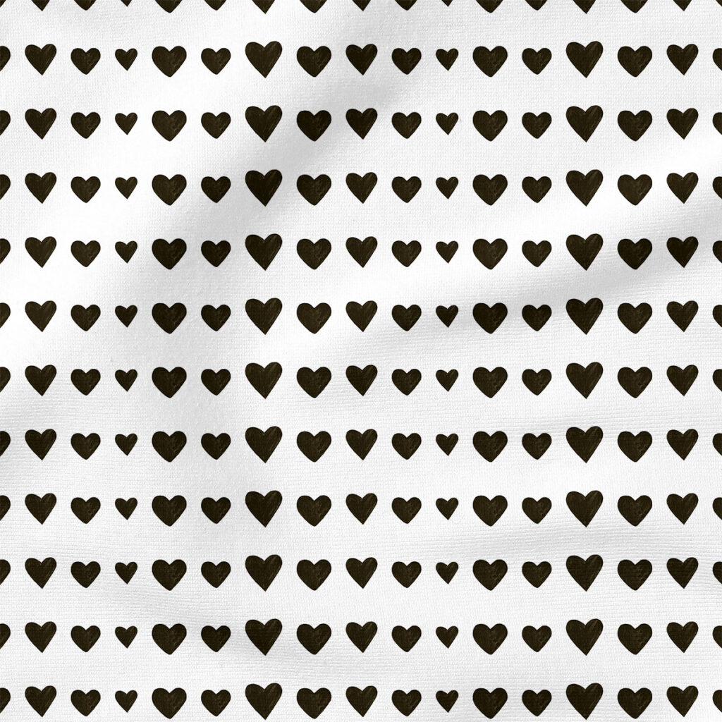 Watercolor Hearts (Black) | Seasonal