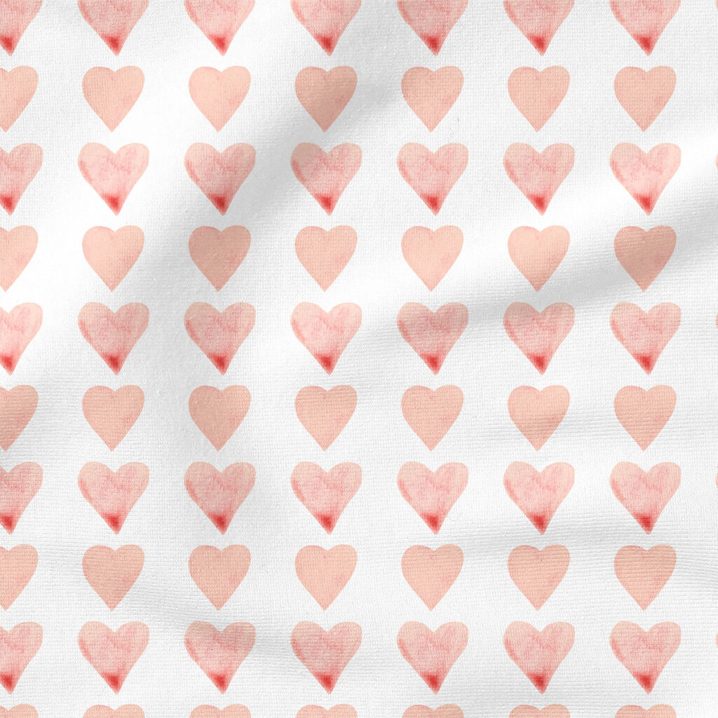 Watercolor Hearts (Pink) | Seasonal