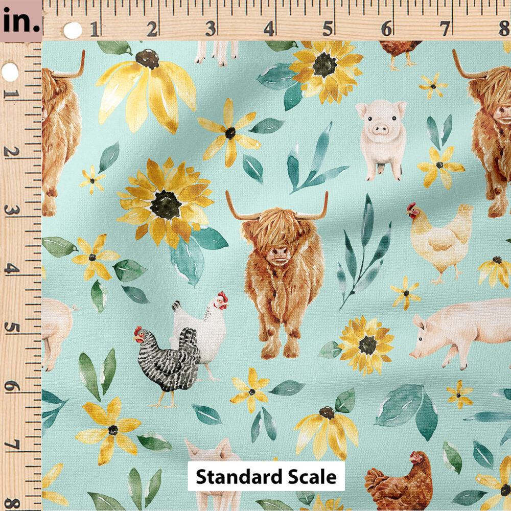 Ruler Scale for Farm Animals (Blue) by Cate and Rainn