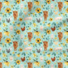 Farm Animals (Blue) | Botanical Fabric Design | Cate and Rainn