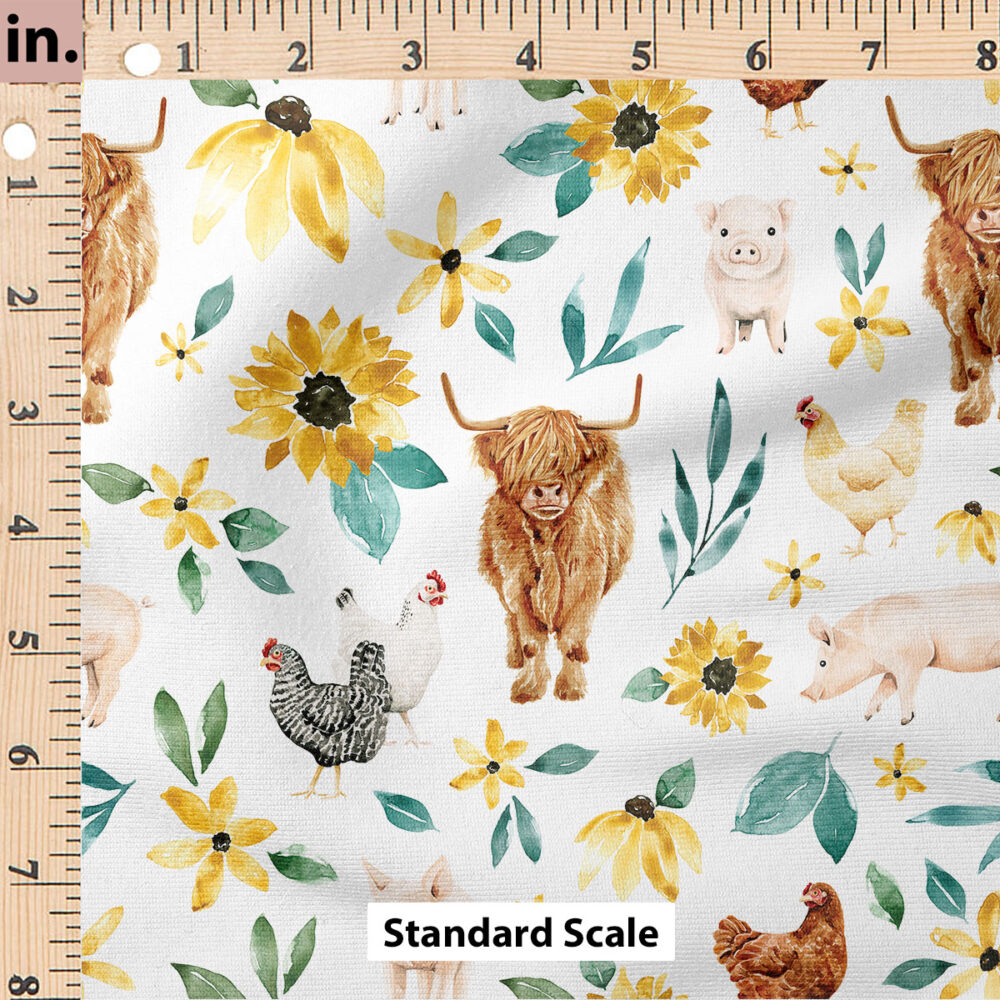 Ruler Scale for Farm Animals (White) by Cate and Rainn