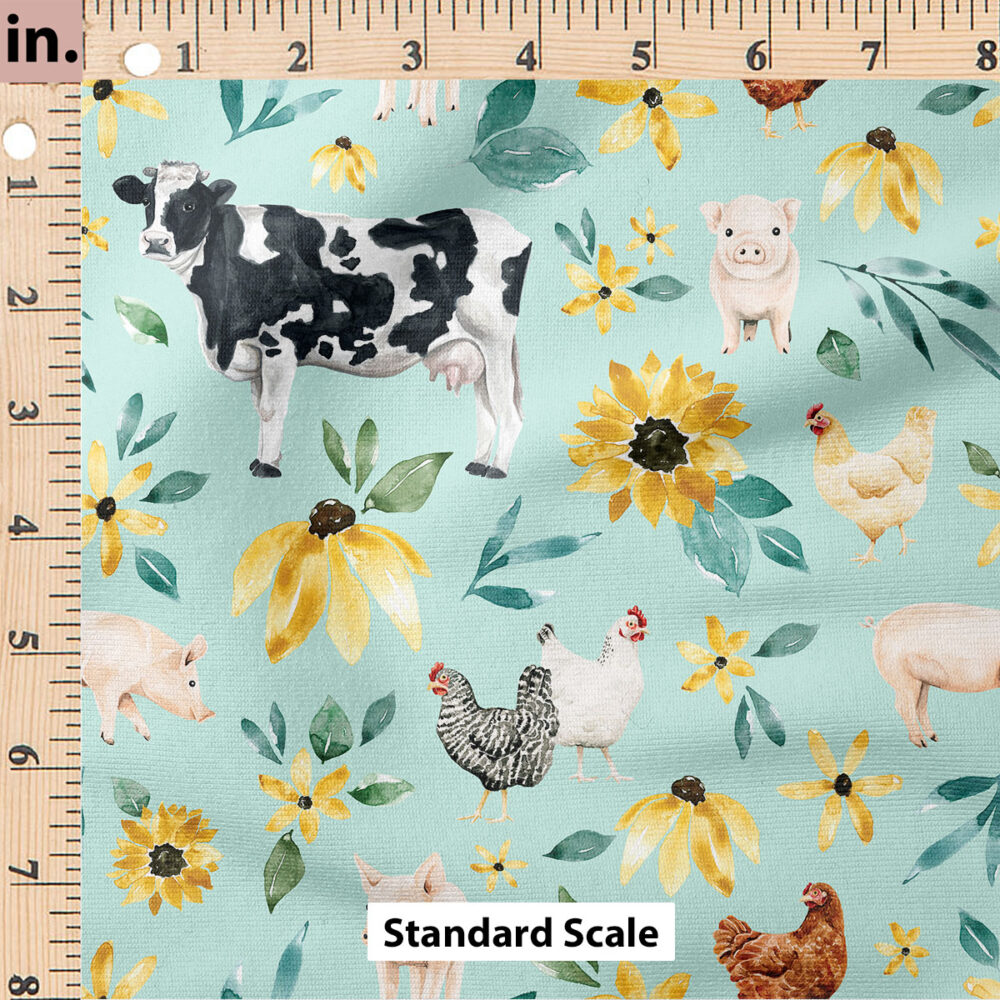 Ruler Scale for Farm Animals Holstein (Blue) by Cate and Rainn