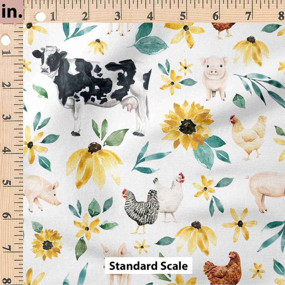 Ruler Scale for Farm Animals Holstein (White) by Cate and Rainn