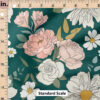 Ruler Scale for Claire Jewel Tone Floral (Green) by Cate and Rainn