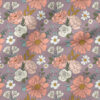 Claire Jewel Tone Floral (Purple) | Botanical Fabric Design | Cate and Rainn