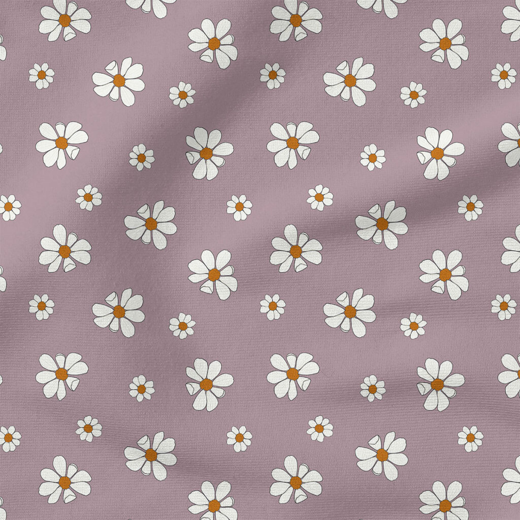 Cosmos (Light Purple) | Botanical Fabric Design | Cate and Rainn