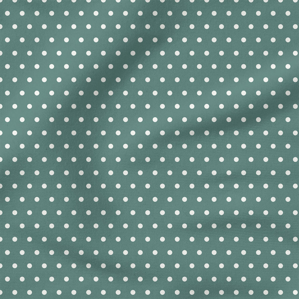 Jewel Tone Dots (Blue) | Stripes and Shapes Fabric Design | Cate and Rainn