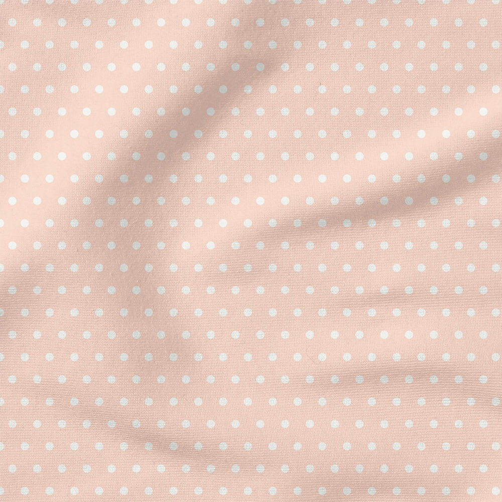 Jewel Tone Dots (Light Pink) | Stripes and Shapes Fabric Design | Cate and Rainn