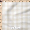 Ruler Scale for Jewel Tone Gingham (Beige) by Cate and Rainn