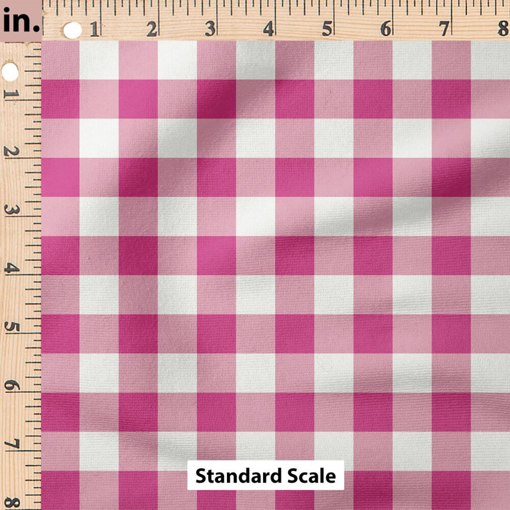 Ruler Scale for Jewel Tone Gingham (Dark Pink) by Cate and Rainn