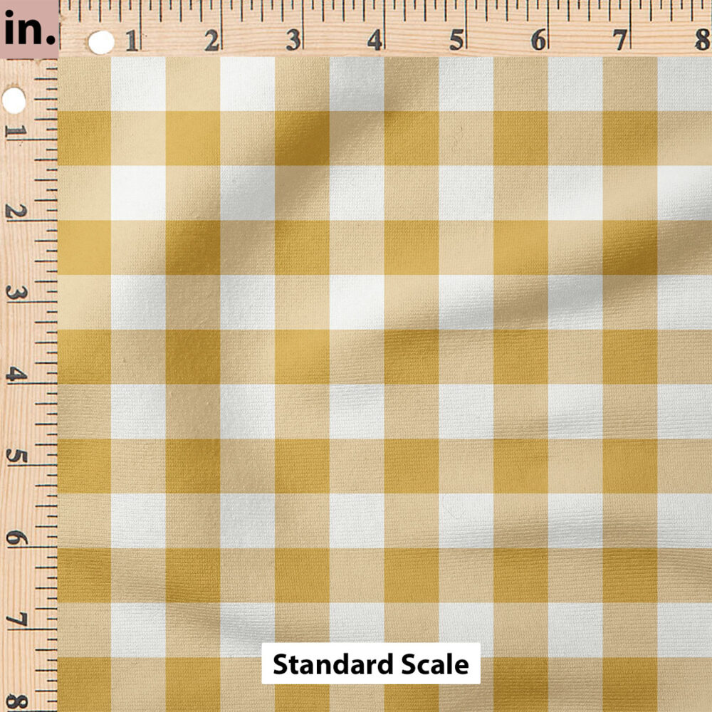 Ruler Scale for Jewel Tone Gingham (Gold) by Cate and Rainn