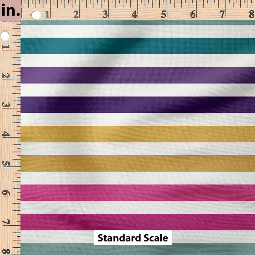 Ruler Scale for Jewel Tone Stripe (Bright) by Cate and Rainn