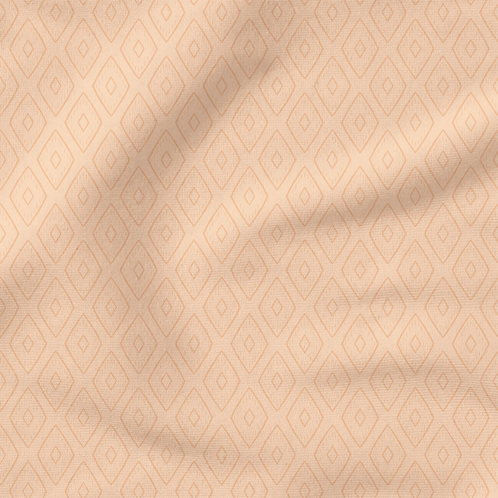 Boho Diamonds (Light Pink) | Stripes and Shapes Fabric Design | Cate and Rainn