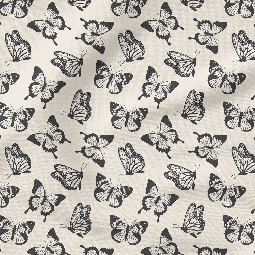 Butterfly (Cream) | Nature Fabric Design | Cate and Rainn