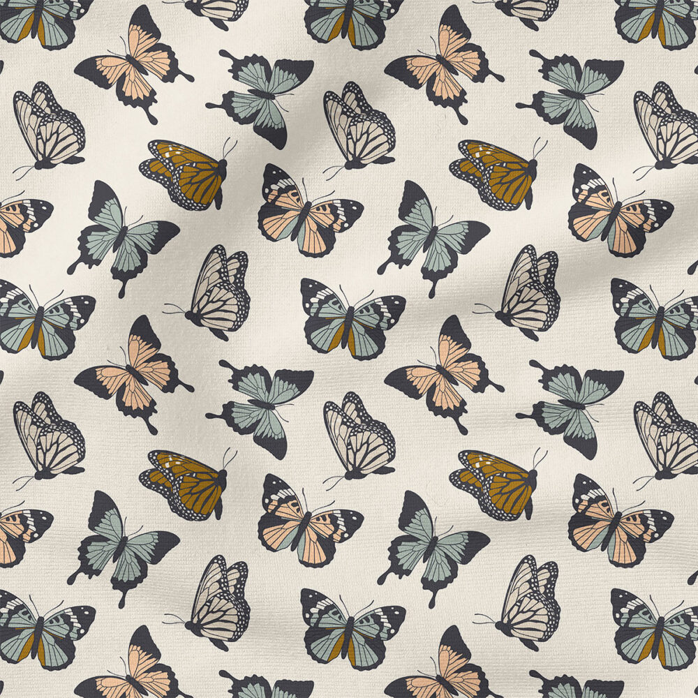 Butterfly (Multicolor) | Nature Fabric Design | Cate and Rainn