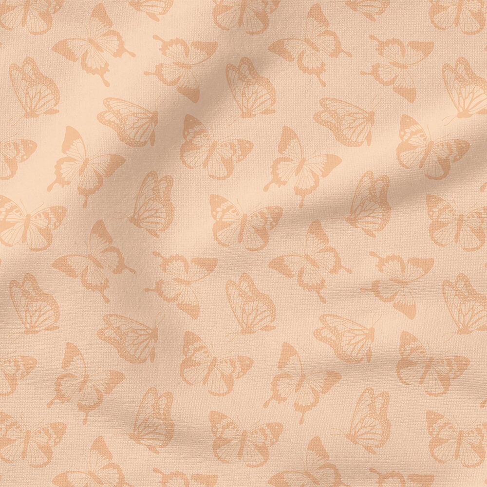 Butterfly (Pink Tonal) | Nature Fabric Design | Cate and Rainn