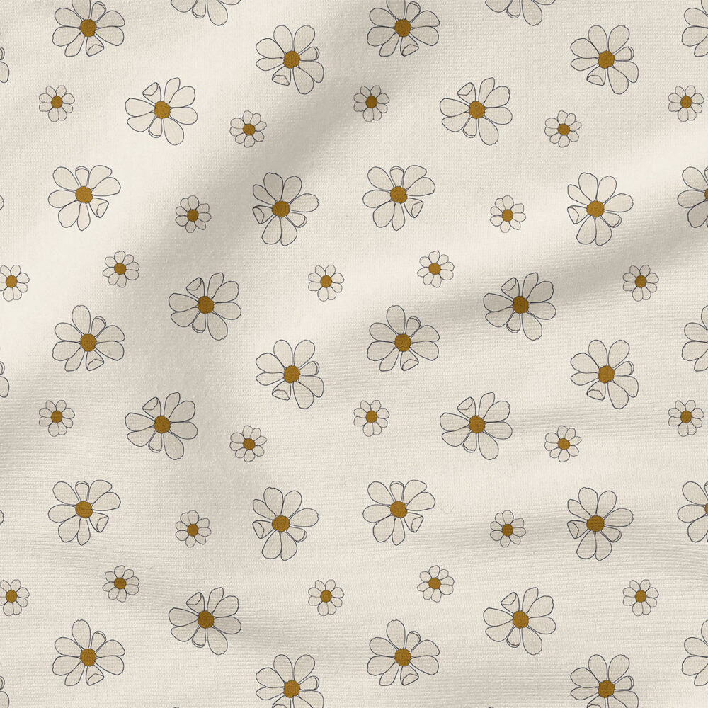 Cosmos (Cream) | Botanical Fabric Design | Cate and Rainn